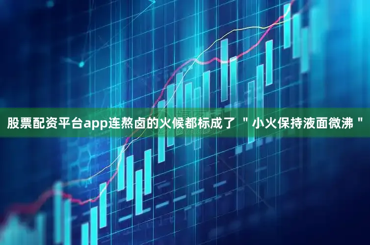股票配资平台app连熬卤的火候都标成了 ＂小火保持液面微沸＂