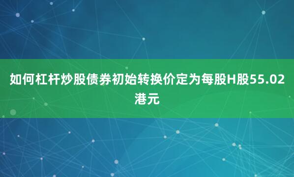 如何杠杆炒股债券初始转换价定为每股H股55.02港元