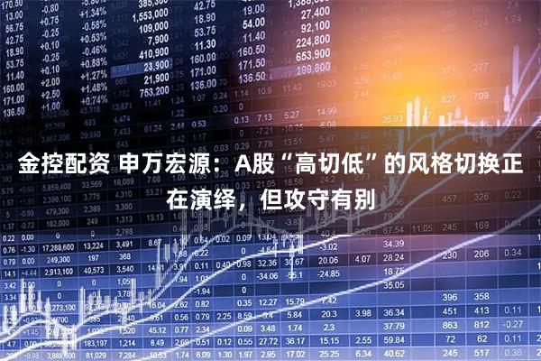 金控配资 申万宏源：A股“高切低”的风格切换正在演绎，但攻守有别